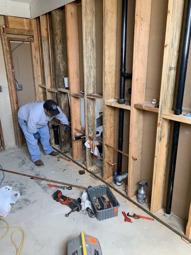 Commercial rough-in plumbing for Gas Line Repair in Hidalgo